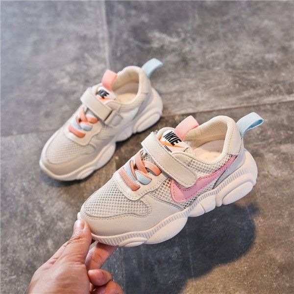 Children's shoes leather 2020 summer new children's sports shoes boy baby running shoes girl's tennis shoes
