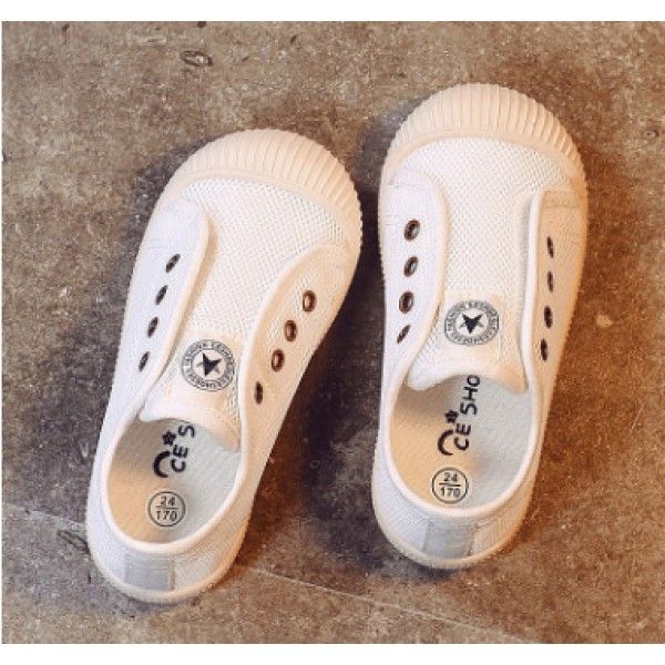 Children's Tennis Shoes Boys' and girls' shoes 2020 summer new breathable mesh shoes canvas shoes baby shoes
