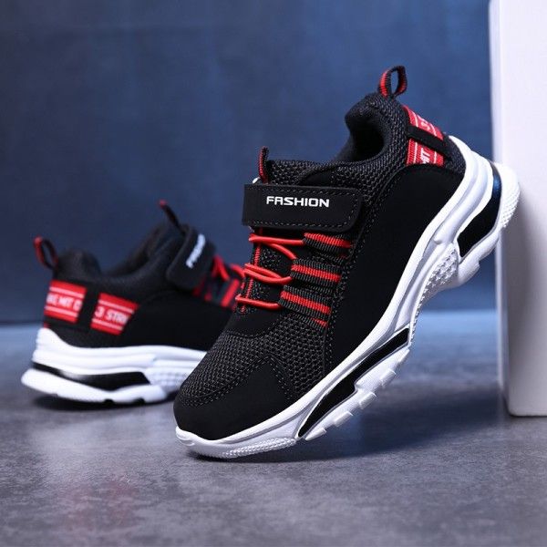 Boys' sneakers 2019 new fashion leisure breathable Korean spring shoes mesh children's spring and autumn middle school kids
