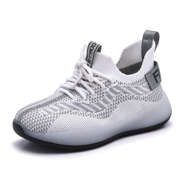 Children's shoes 2020 spring new sports shoes children's casual shoes boys' medium and large single shoes summer and Korean version net shoes
