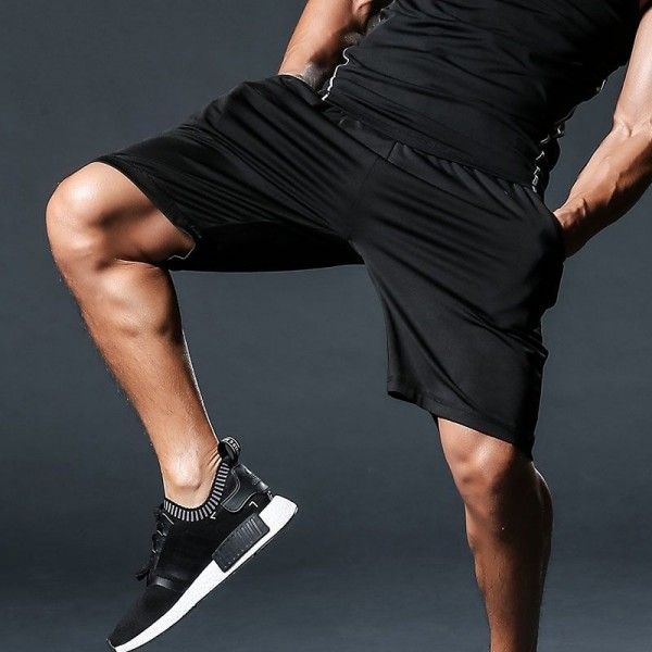 Spot sports shorts men's summer gym running fitness pants basketball pants quick drying and ventilating Muscle Men's training pants
