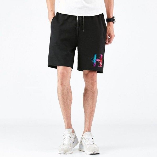 Men's casual shorts summer new youth Korean slim fashion sports running straight tube ant Zou pants
