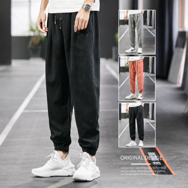 Men's pants casual pants men's 2020 autumn new loose Korean Capris trend corset harem Sweatpants 