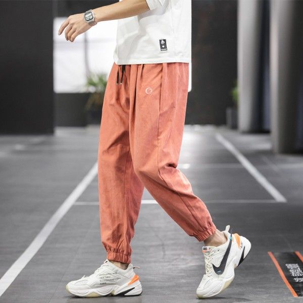 Men's wear Korean casual pants men's loose Trend Sports overalls Harem Pants spring summer 2020 thin 