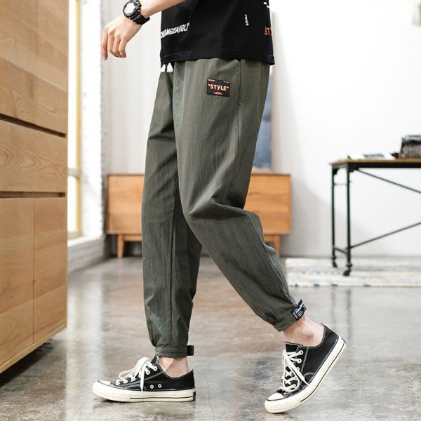 Men's pants casual pants men's 2020 autumn new loose Korean Capris trend corset harem Sweatpants 