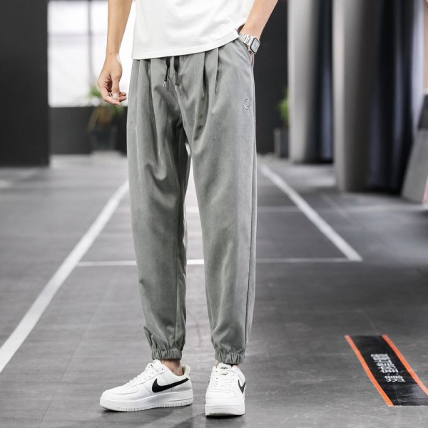 Men's pants casual pants men's 2020 autumn new loose Korean Capris trend corset harem Sweatpants 