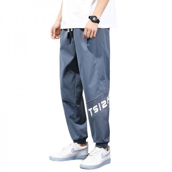 Casual pants men's spring new products Korean fashion versatile fashion youth loose Leggings nine division of labor sports pants 