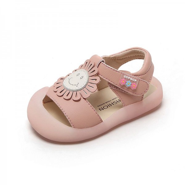 Baby walking shoes non slip soft sole 1-3 year old girl princess shoes children's Baotou sandals summer children's shoes