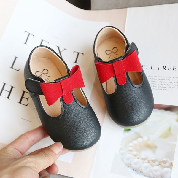 Children's princess shoes spring and summer new children's shoes Bow Shoes Women's Korean children's leisure