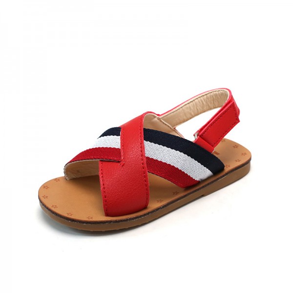 Children's sandals men's and women's new summer 2020 middle school and university children's Cross sandals Velcro student sandals