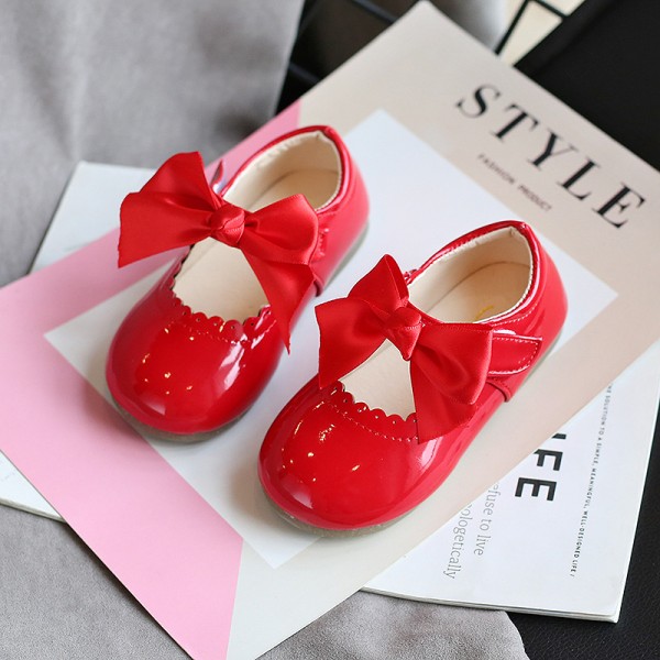 Cute bow multi purpose single shoes for girls spring 2020 new Korean princess shoes shoes shoes dance shoes