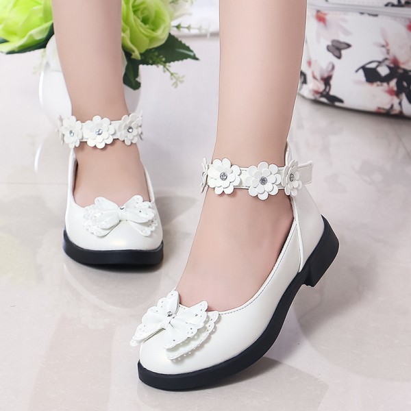 Children's shoes autumn 2020 new children's shoes Korean fashion girl's single shoes bow princess shoes