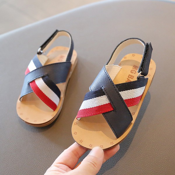 Children's sandals men's and women's new summer 2020 middle school and university children's Cross sandals Velcro student sandals