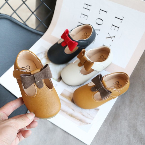 Children's princess shoes spring and summer new children's shoes Bow Shoes Women's Korean children's leisure