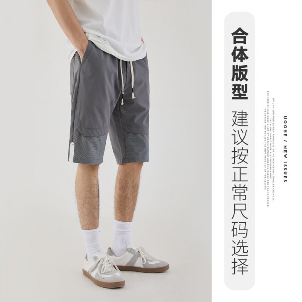 Pre sale men's breathable tooling shorts summer men 2021 new thin drawstring pocket ice casual pants fashion