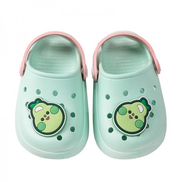 Children's slippers hole shoes anti slip in summer middle-aged and older children, boys and girls, children wear soft beach shoes and sandals outside 