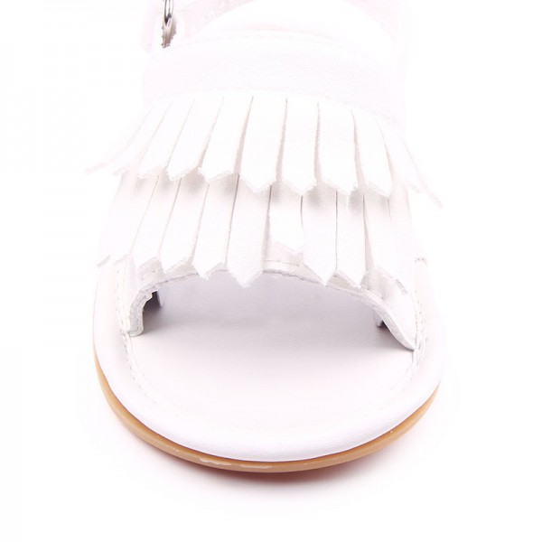 Baby shoes wholesale summer new frosted tassel sandals baby toddlers rubber soled sandals lj0532 