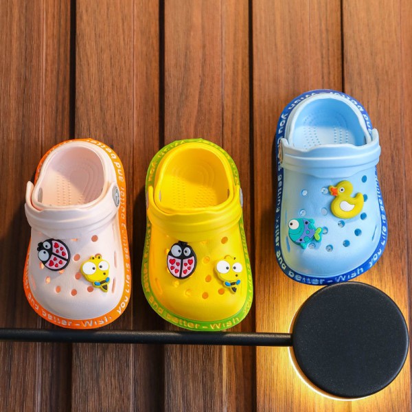 Children's slippers summer girl lovely princess indoor soft bottom non slip boys' baby household Baotou sandals 