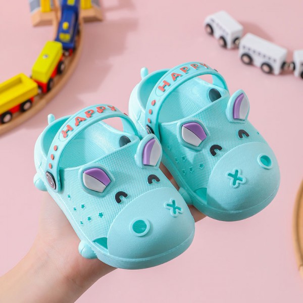 Children's slippers summer girl lovely princess indoor soft bottom non slip boys' baby household Baotou sandals 