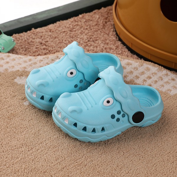 Children's slippers baby hole shoes new anti slip soft sole EVA male and female children wear Baotou indoor cool slippers 