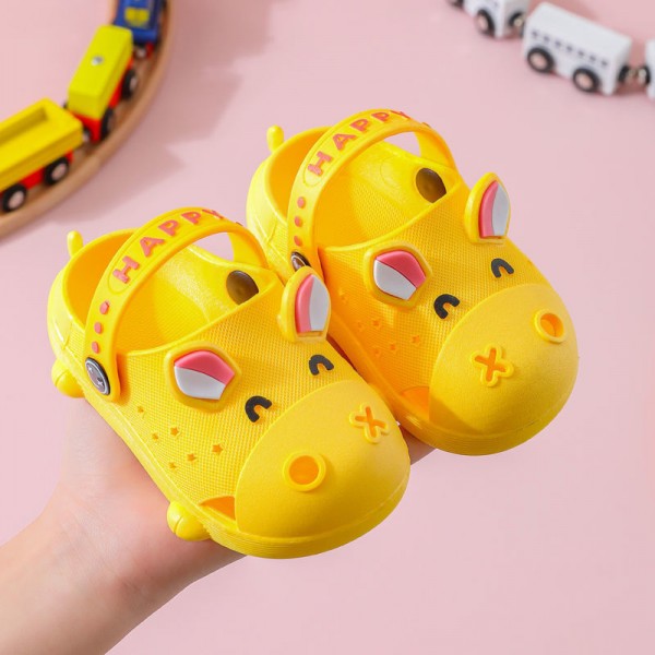 Children's slippers summer girl lovely princess indoor soft bottom non slip boys' baby household Baotou sandals 