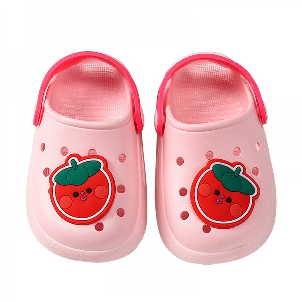 Children's slippers hole shoes anti slip in summer middle-aged and older children, boys and girls, children wear soft beach shoes and sandals outside 