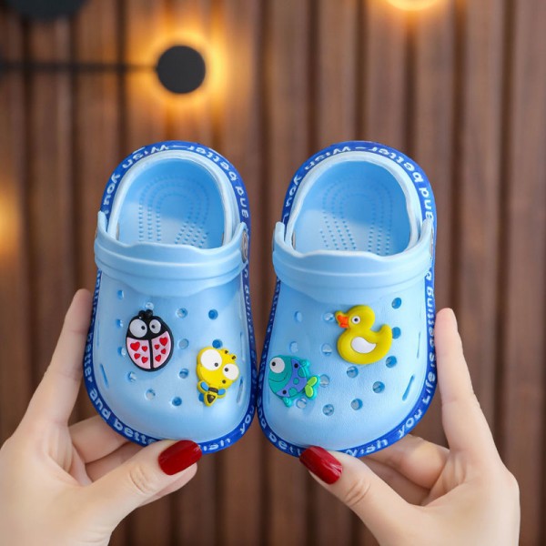 Children's slippers summer girl lovely princess indoor soft bottom non slip boys' baby household Baotou sandals 