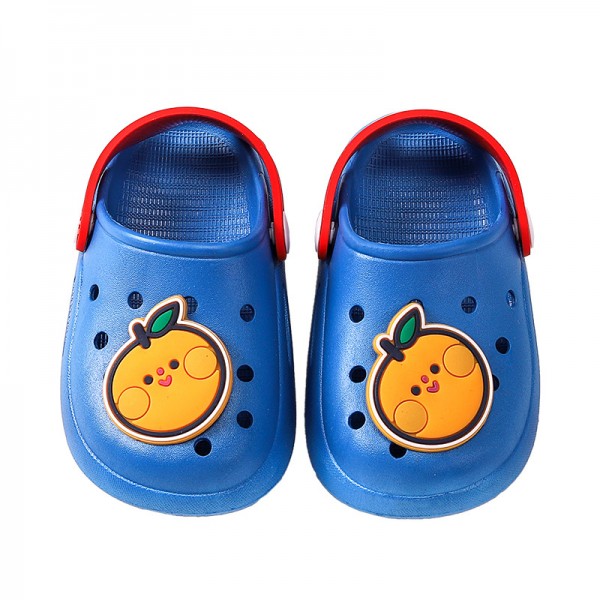 Children's slippers hole shoes anti slip in summer middle-aged and older children, boys and girls, children wear soft beach shoes and sandals outside 