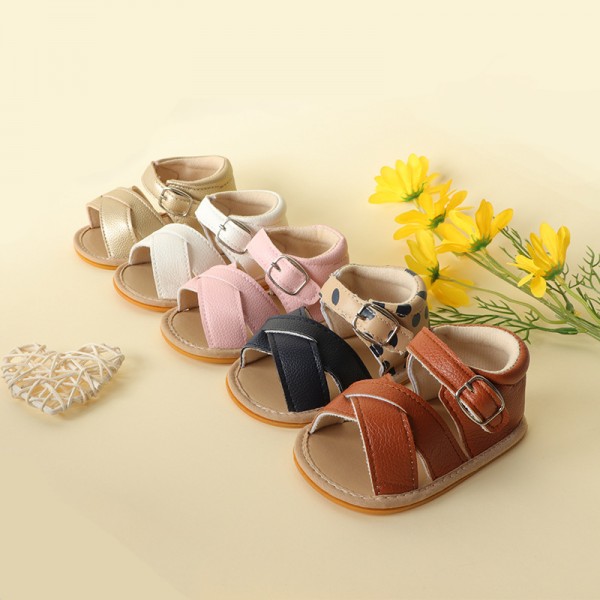 Cross border hot summer baby sandals breathable so...