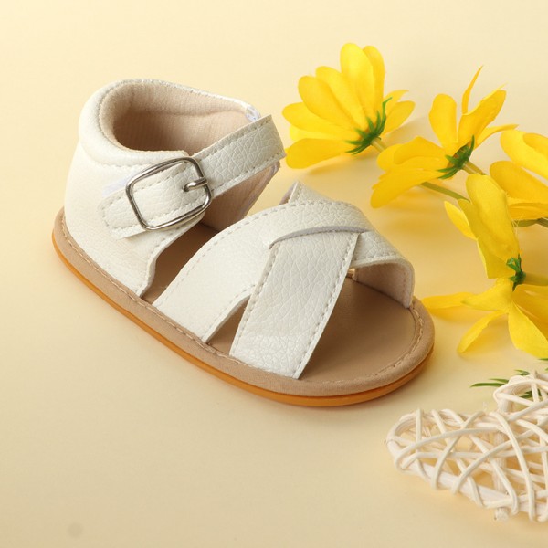 Cross border hot summer baby sandals breathable soft rubber soled walking shoes baby shoes baby shoes directly supplied by manufacturers 