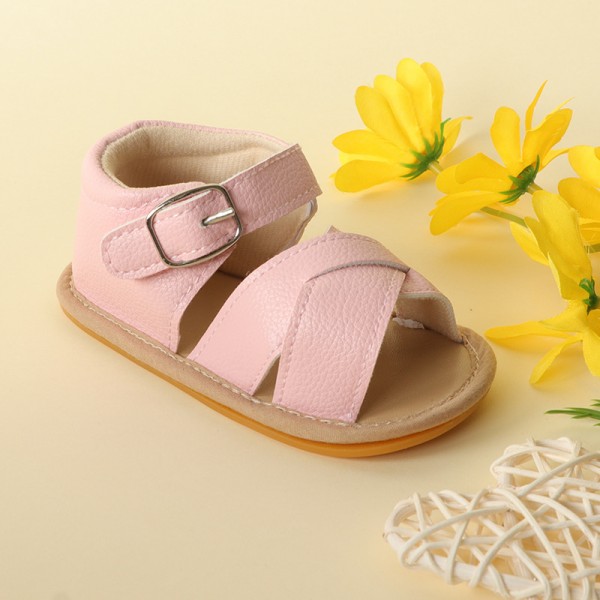 Cross border hot summer baby sandals breathable soft rubber soled walking shoes baby shoes baby shoes directly supplied by manufacturers 